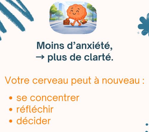 Marcher avant une réunion en anglais pour réduire le stress